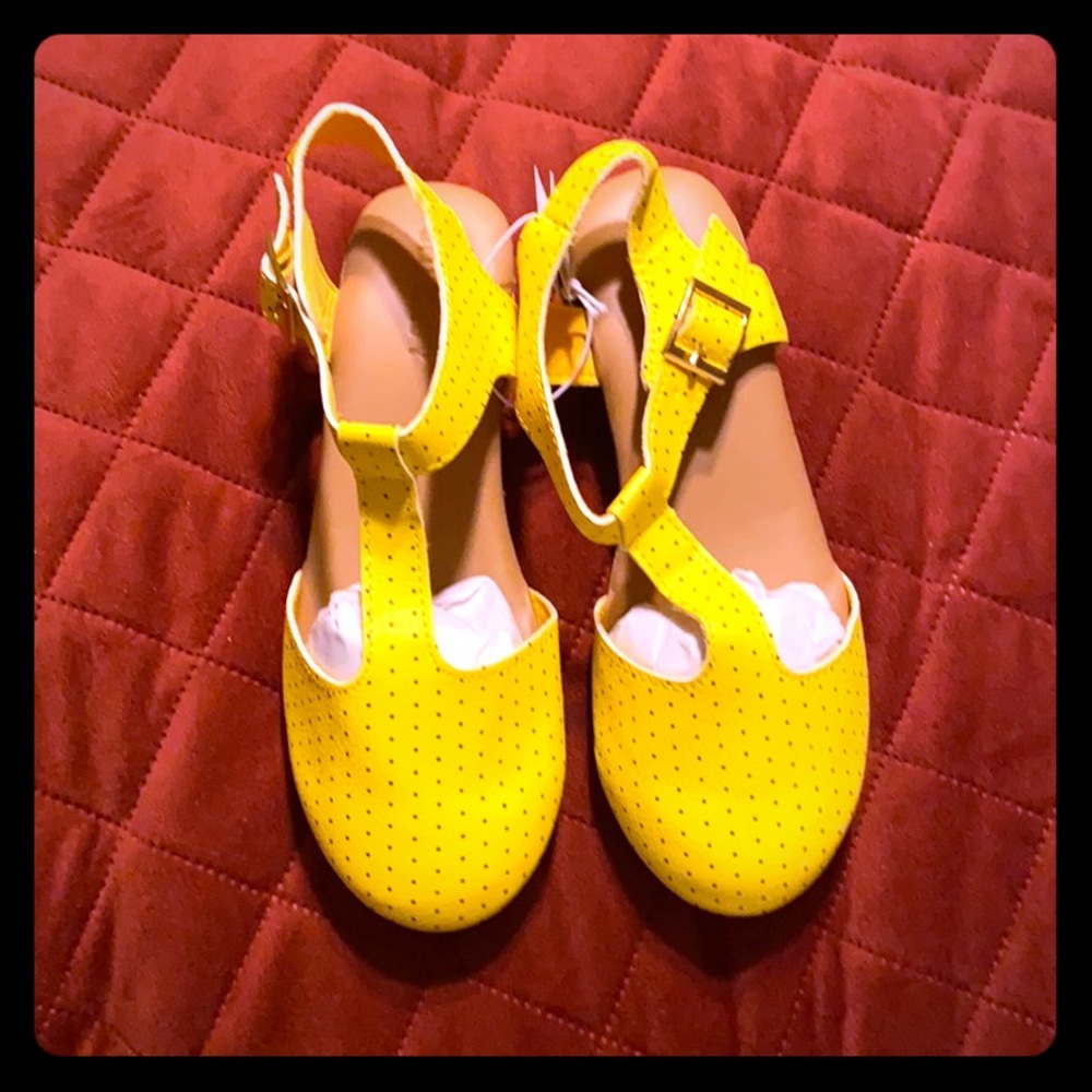 Yellow sandals